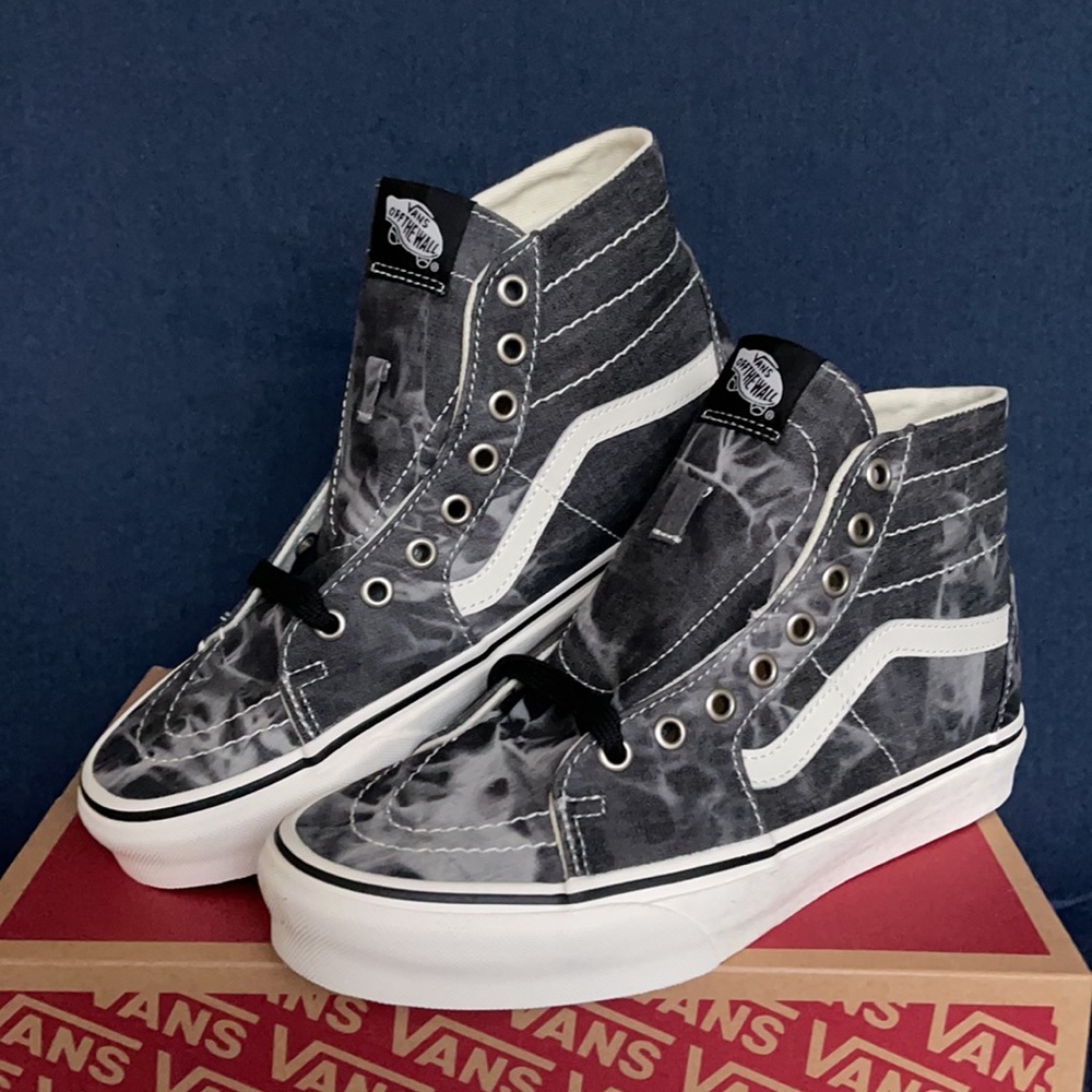 Vans Sk8-Hi Tapered Denim Destroy MENS - Picture 2 of 16